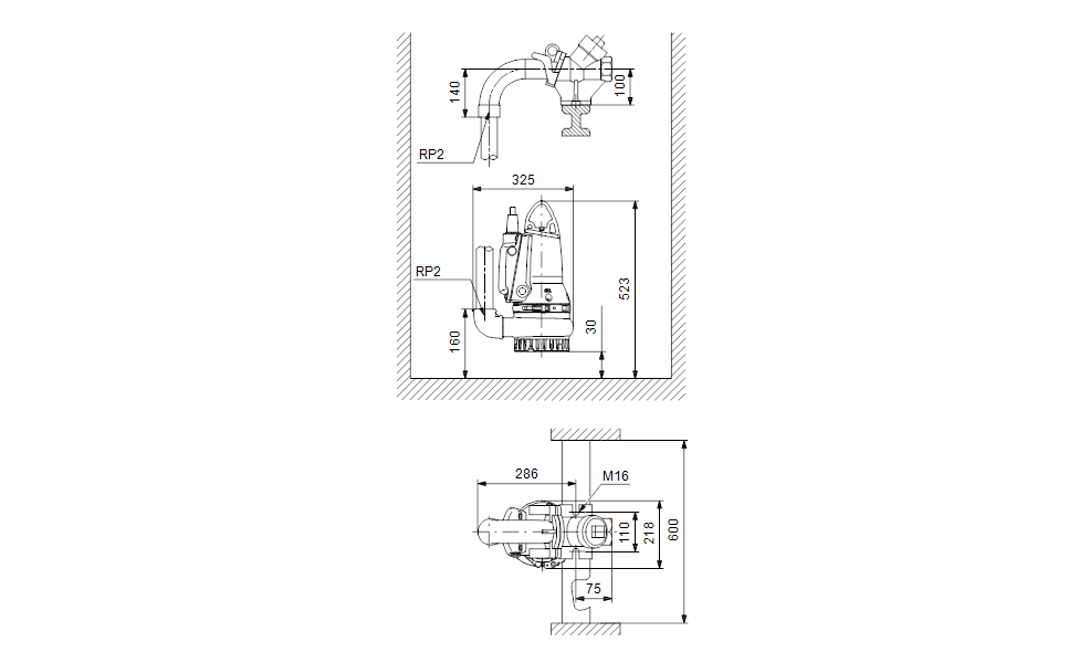 GRUNDFOS Tauchmotorpumpe DP10.50.09.E.2.50B Nr. 96877478