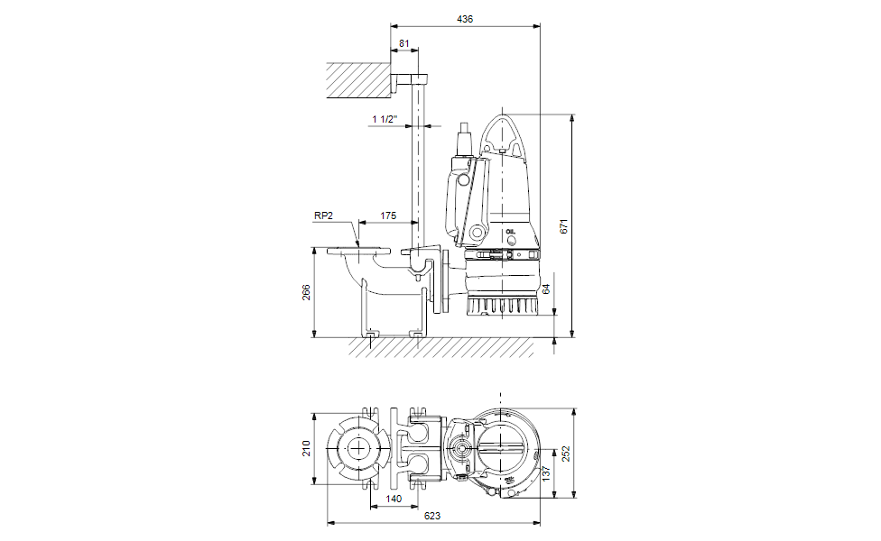 GRUNDFOS Tauchmotorpumpe DP10.65.26.E.2.50B Nr. 96877506