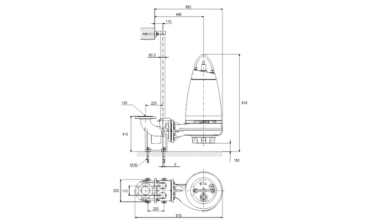 GRUNDFOS Tauchmotorpumpe SE1.80.100.15.4.50D.B Nr. 96048005