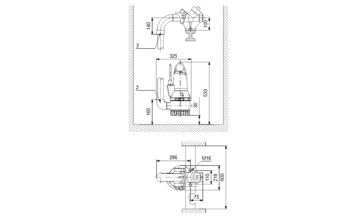 GRUNDFOS Tauchmotorpumpe DP10.50.09.2.1.502 Nr. 96104200