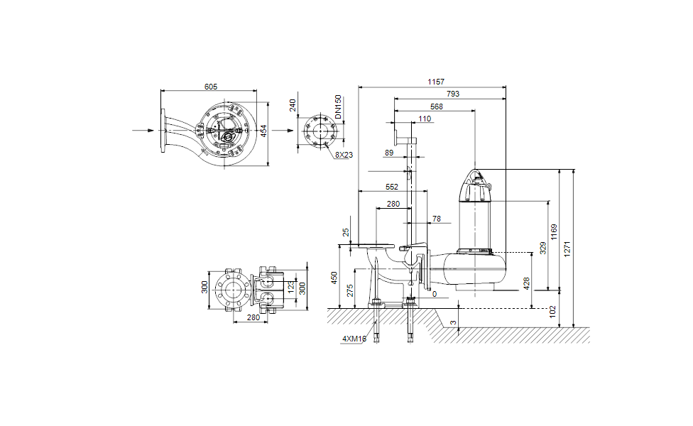 GRUNDFOS Tauchmotorpumpe SE1.85.150.110.4.52H.N.51D.A Nr. 99776072