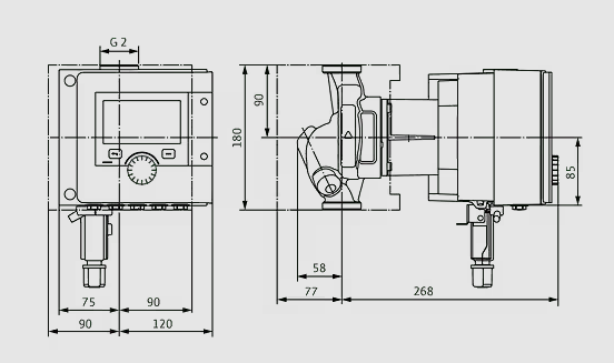 WILO Heizungspumpe Stratos MAXO 30/0,5-14 PN 10 180mm - Art. 2186193