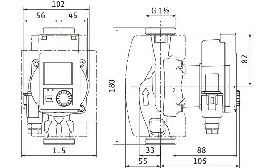 WILO Heizungspumpe Stratos PICO plus 25/0,5-6-N 180mm - Art. 4244382