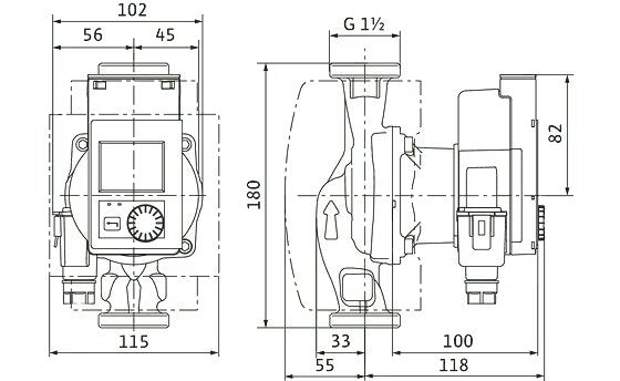 WILO Heizungspumpe Stratos PICO plus 25/0,5-8 180mm - Art. 4244377