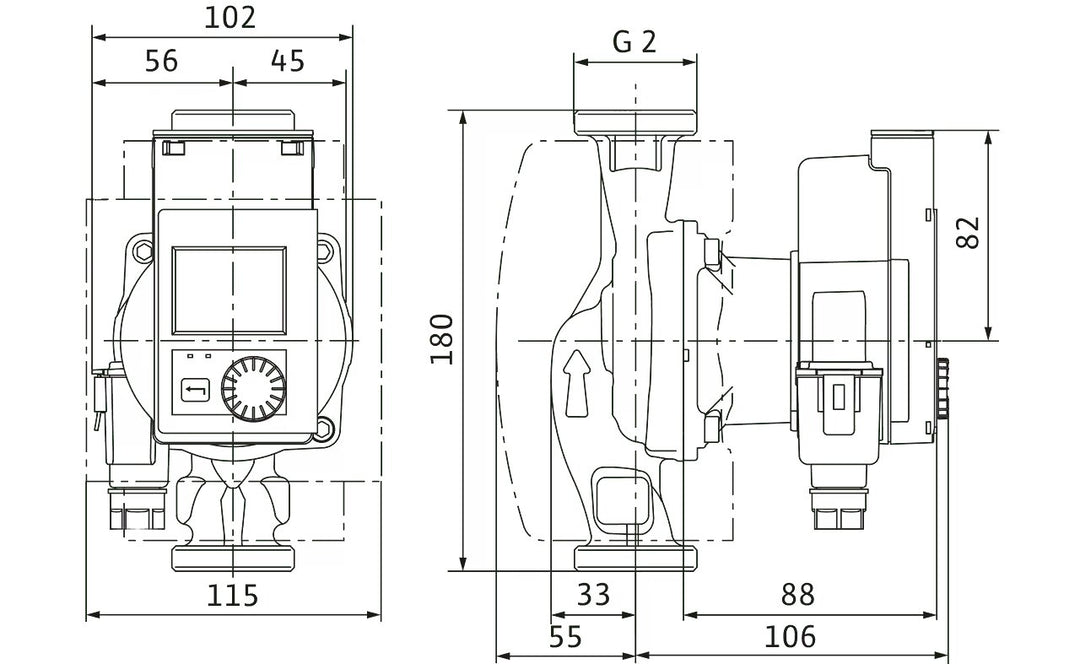 WILO Heizungspumpe Stratos PICO plus 30/0,5-6 180mm - Art. 4244380