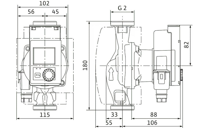 WILO Heizungspumpe Stratos PICO plus 30/0,5-6 180mm - Art. 4244380