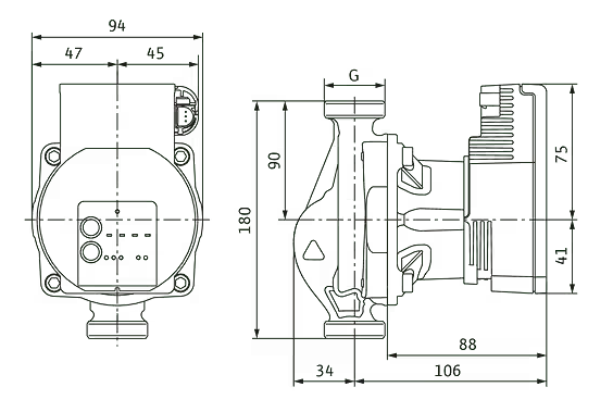 WILO Heizungspumpe Varios PICO-STG 25/1-8 180mm - Art. 4232743