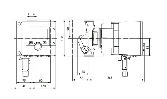 WILO Heizungspumpe Stratos MAXO 25/0,5-10 PN 10 180mm - Art. 2186186