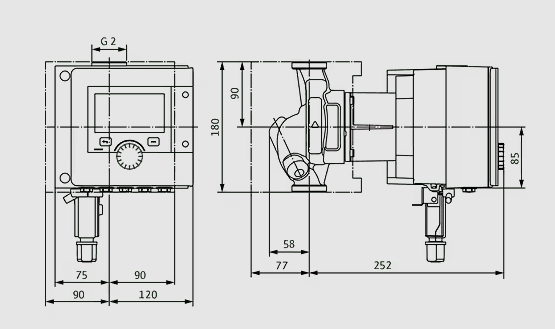 WILO Heizungspumpe Stratos MAXO 30/0,5-6 PN 16 180mm - Art. 2186261