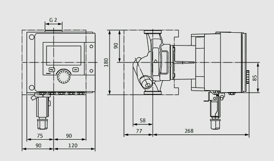 WILO Heizungspumpe Stratos MAXO 30/0,5-10 PN 16 180mm - Art. 2186263