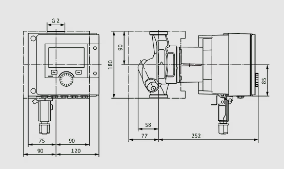 WILO Heizungspumpe Stratos MAXO 30/0,5-8 PN 16 180mm - Art. 2186262