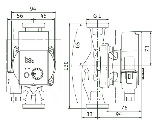 WILO Heizungspumpe Yonos PICO plus 15/1-4 130mm - Art. 4215500