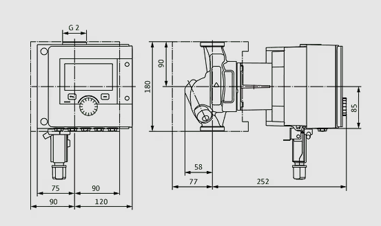 WILO Heizungspumpe Stratos MAXO 30/0,5-8 PN 10 180mm - Art. 2186190