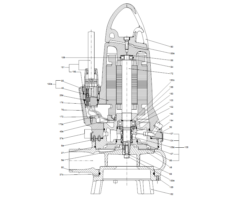 GRUNDFOS Tauchmotorpumpe EF30.50.11.A.2.1.502 Art. 96106556