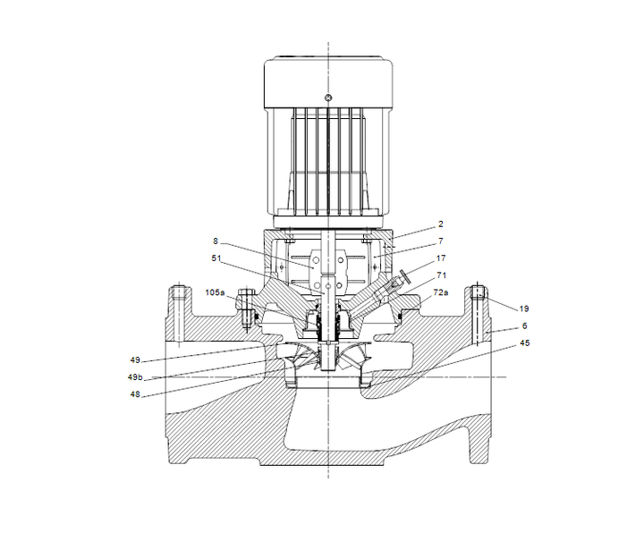 GRUNDFOS Einstufige Inlinepumpe TPD 80-30/4 AI-F-A-BQQE-DW3 Art. 98958013