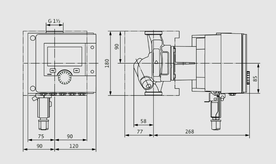 WILO Heizungspumpe Stratos MAXO 25/0,5-12 PN 10 180mm- Art. 2186187