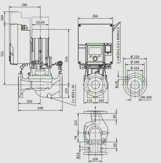 WILO Heizungspumpe Stratos GIGA2.0-I 100/1-11/4,0 500mm - Art. 2204774