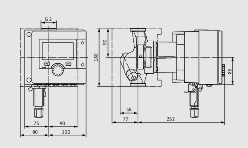 WILO Heizungspumpe Stratos MAXO 30/0,5-6 PN 10 180mm - Art. 2186189