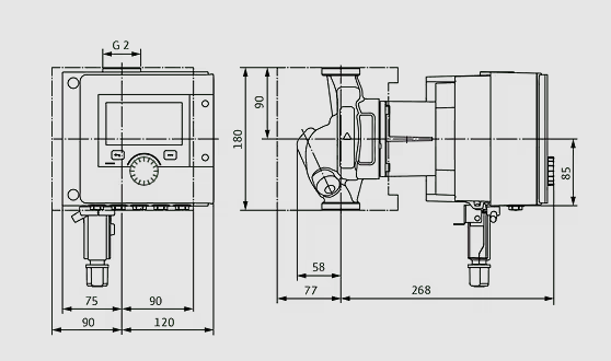 WILO Heizungspumpe Stratos MAXO 30/0,5-14 PN 16 180mm - Art. 2186265