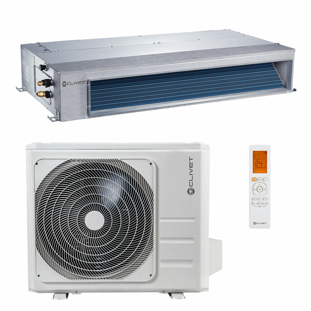 Clivet Kanalgerät DUCT 2 12.000 BTU – Split-Klimagerät, 3,52/3,81 kW, R32, A++/A+