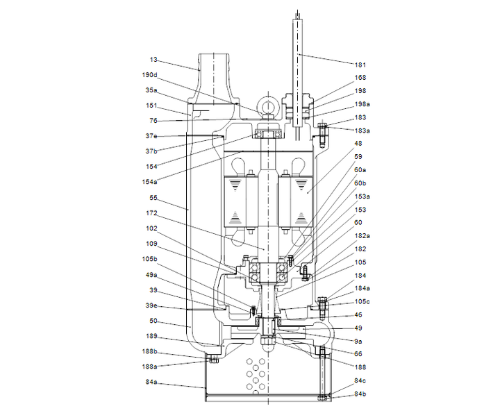 GRUNDFOS Tauchmotorpumpe DWK.O.13.100.55.5.1D Nr. 96926048