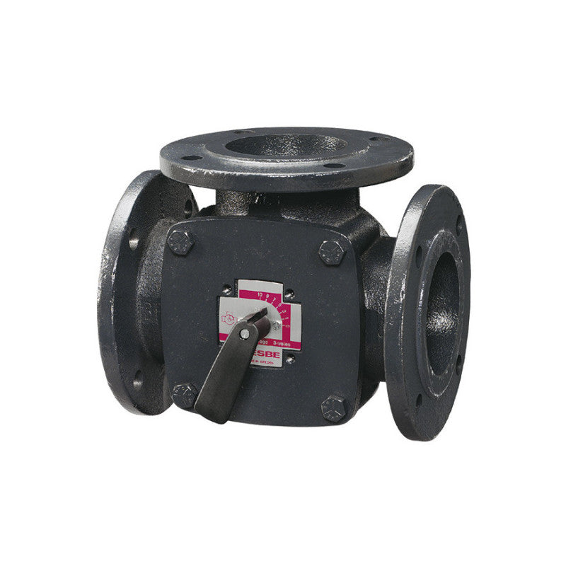Solarics Baxi 195150024 – 3-Wege-Mischventil Gusseisengehäuse ohne Stellmotor 2 1/2" (Flanschanschluss)