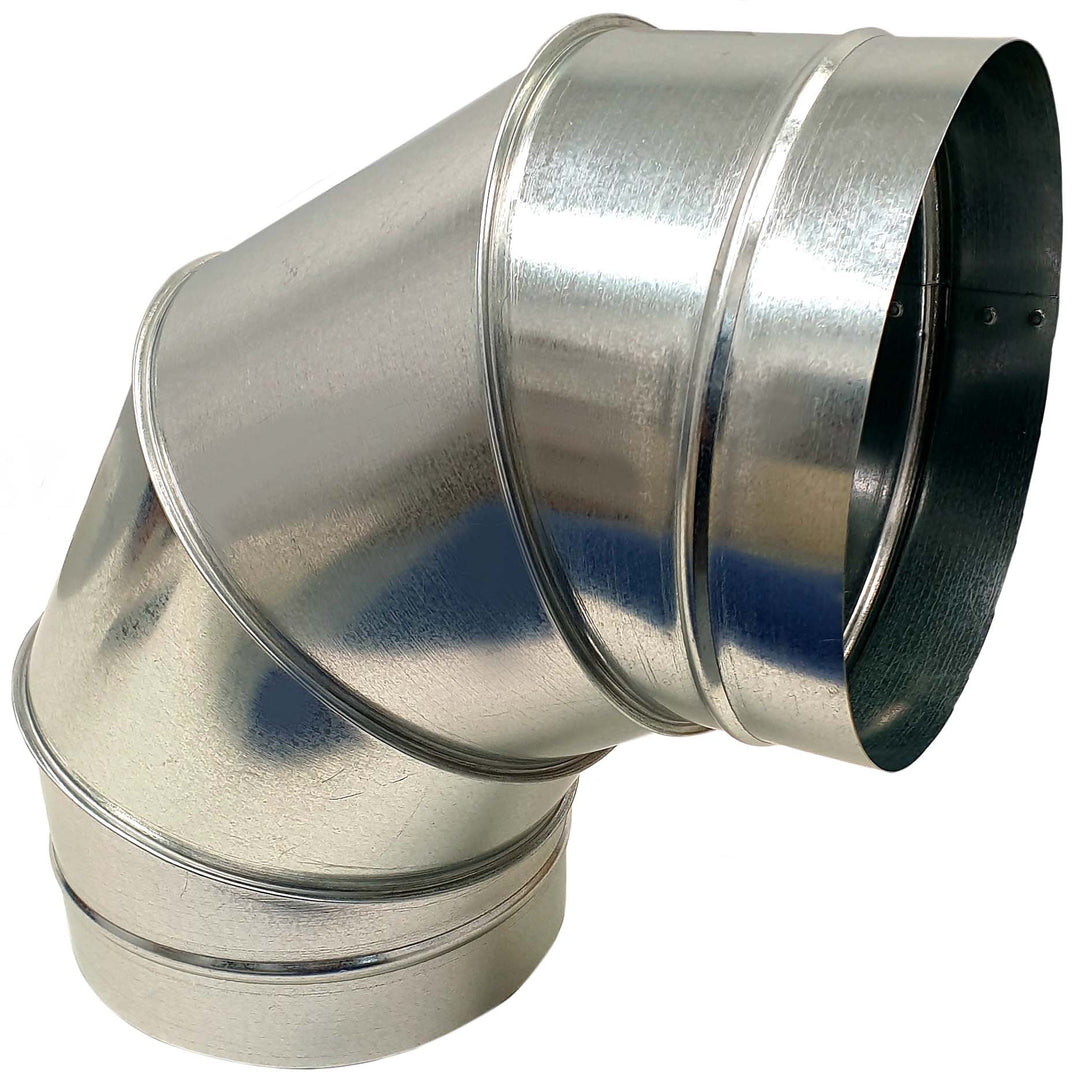 Mercatub Bogen 90° für Wickelfalzrohr verzinkt Ø 450 mm beidseitig Nippel CA01533