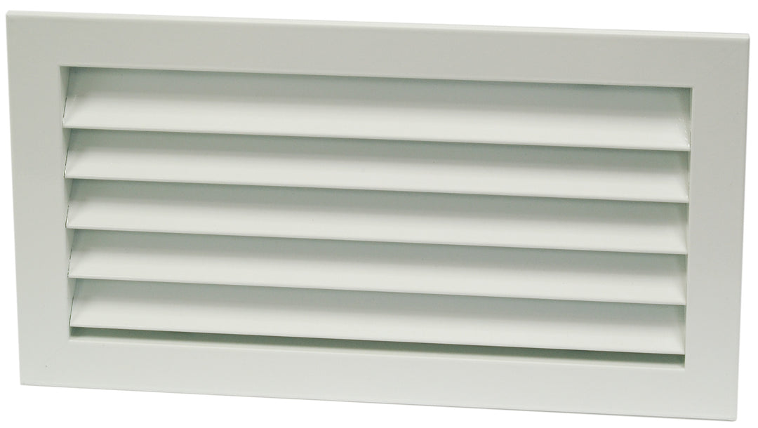 Escoclima Rückluftgitter mit festen Lamellen 45° RER 600x100 mm weiß lackiert RX02041