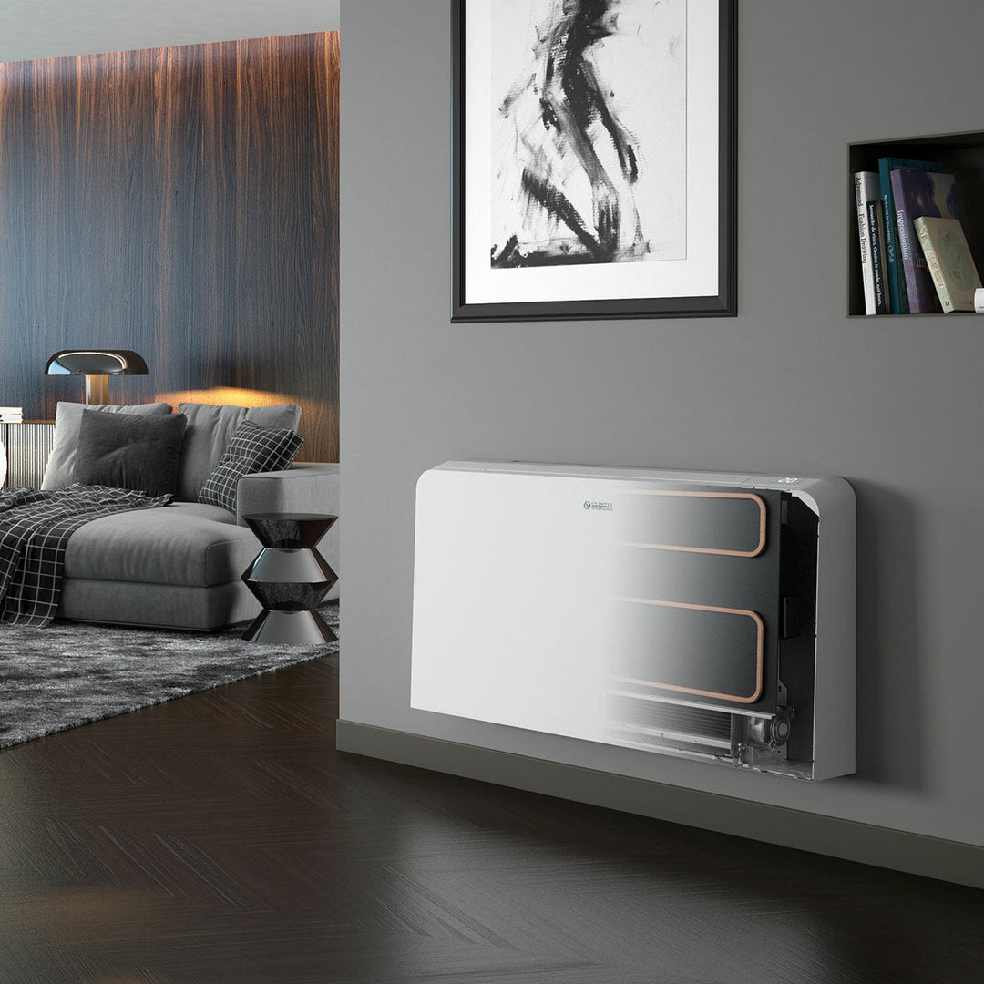 Olimpia Splendid Bi2 SLR AIR inverter 800 DC – Gebläsekonvektor (Bodengerät), 3,29/4,1 kW, Inverter, inkl. Bedieneinheit TR e