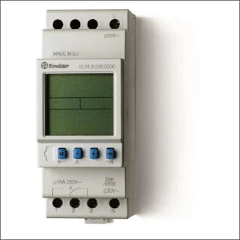 FINDER 12.91.8.230.0000 Digitale Schaltuhr fuer Schalttafelbau 35.8 mm