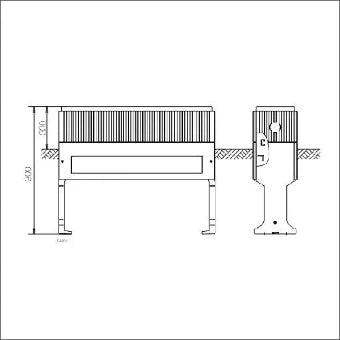 GEYER SX007 Sockel fuer Schaltschrank/Gehause 900 mm