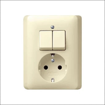 GIRA 017501 Schakelaar/Steckdose combinatie