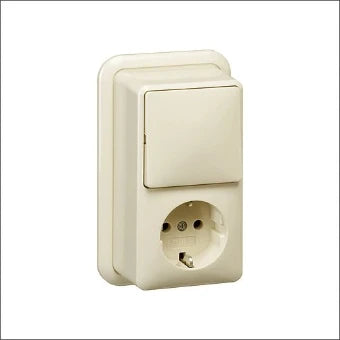 GIRA 017610 Schakelaar/Steckdose combinatie