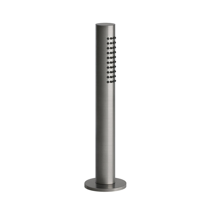 Gessi Duschkopfhalter mit 150 cm Schlauch und kalkfreiem Duschkopf, Oberfläche Stahl gebürstet 316 54127#239