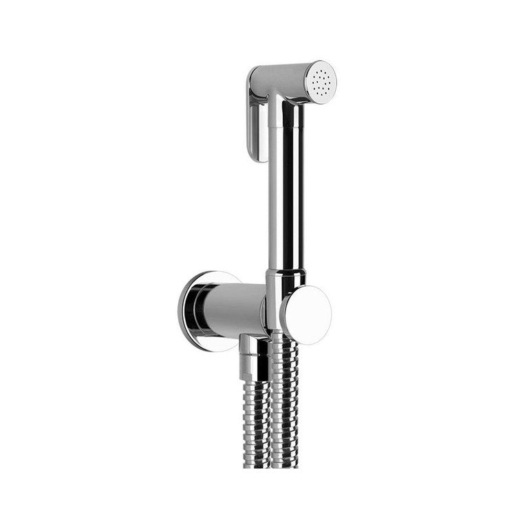 Gessi Handbrause mit Wandabsperrung, passend zum Mischer, Chrom-Finish SHOWER 14331#031