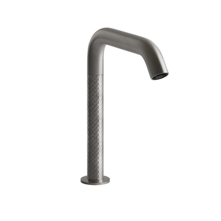 Gessi Elektronischer Waschtischmischer, mit Temperatur- und Durchflussregelung über Untertischarmatur, Oberfläche Messing gebürstet PVD 316 INTRECCIO 54180#727