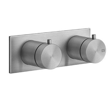 Gessi Thermostat-Duschmischer, wandmontiert, 1 Ausgang, ohne Unterputzkörper, Oberfläche Stahl gebürstet 316 54032#239