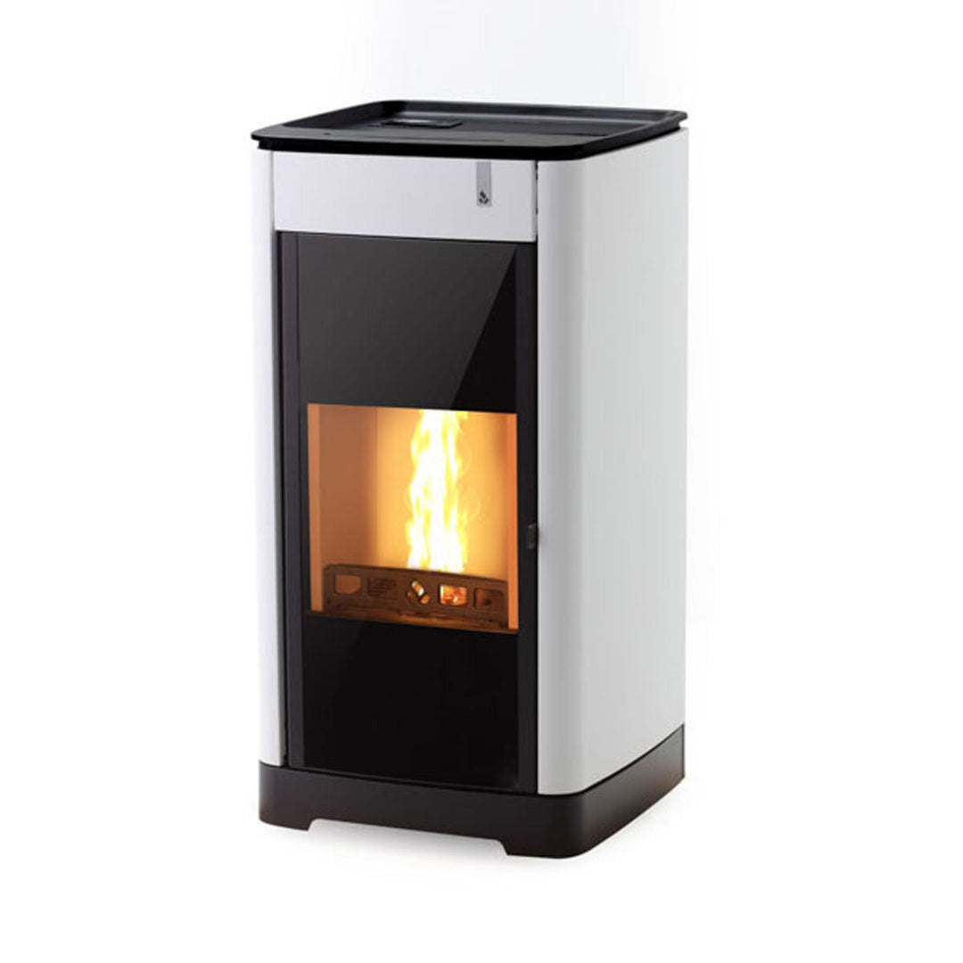 Girolami Furni 22 bianca – Holzofen (wasserführend), 22 kW, Weiß