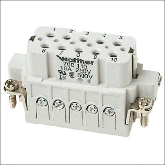 WALTHER PROCON 450180518 Kontaktblock fuer rechteckige Steckverbinder 33 mm