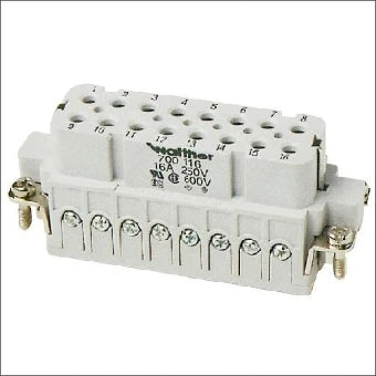 WALTHER PROCON 450180519 Kontaktblock fuer rechteckige Steckverbinder 33 mm