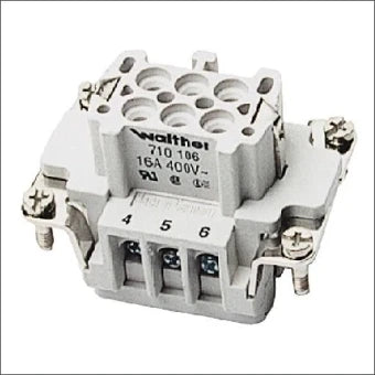 WALTHER PROCON 450180521 Kontaktblock fuer rechteckige Steckverbinder 37 mm
