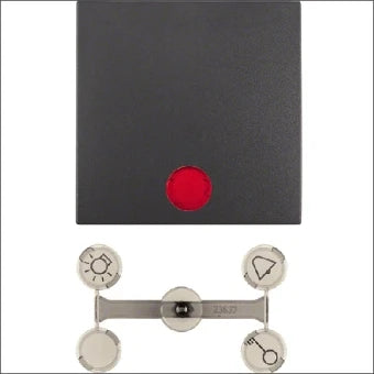 BERKER 16211606 Bedienelement / Zentralplatte Schalterprogramm 55.7 mm