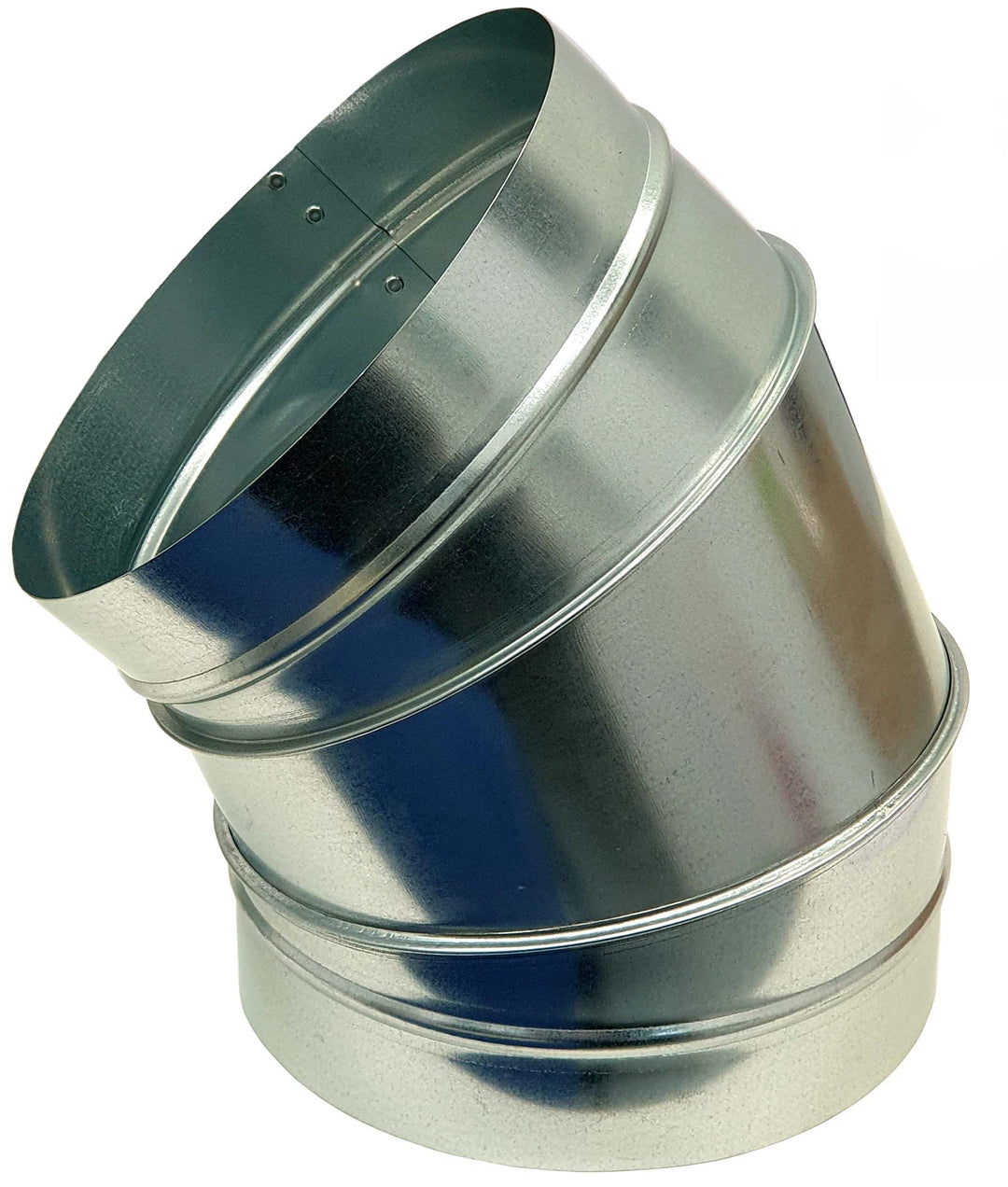 Mercatub Bogen 45° für Wickelfalzrohr verzinkt Ø 630 mm beidseitig Nippel CA01467