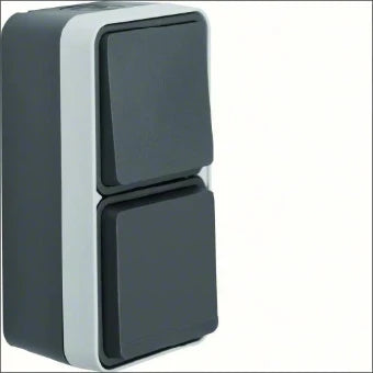 BERKER 47803515 Schakelaar/wandcontactdoos combinatie