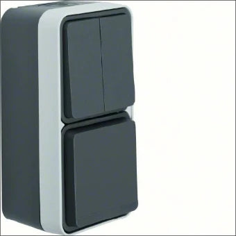 BERKER 47903515 Schakelaar/wandcontactdoos combinatie