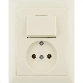 BERKER 6143668982 Schakelaar/Steckdose combinatie