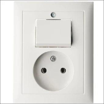 BERKER 6143668989 Schakelaar/Steckdose combinatie