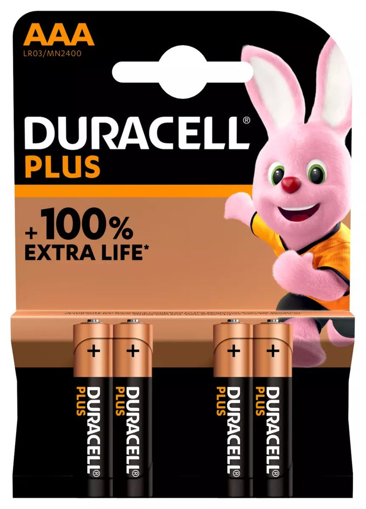 Duracell Plus Alkaline Batterie MN2400 1,5V (4er-Blister)
