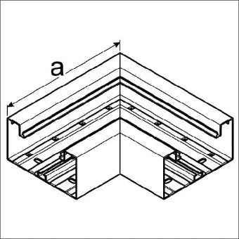 TEHALIT BRA651705ELN Verticaal hoekstuk wandgoot 170 mm