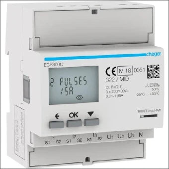 HAGER ECP300C Elektriciteitsmeter 72 mm